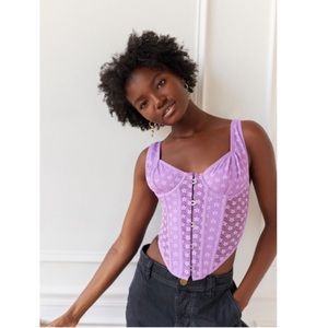 NWT UO Out From Under Wildflower Lace Corset